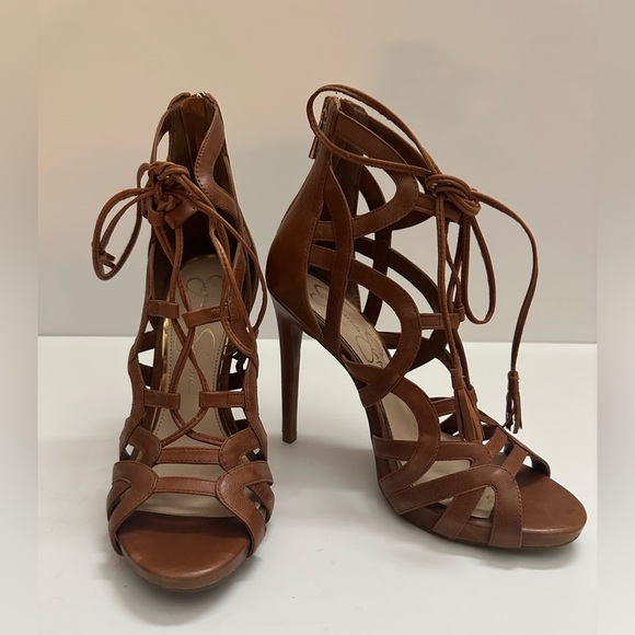 New Jessica Simpson ‘Racine’ Lace Up Cage Sandal - Picture 9 of 9
